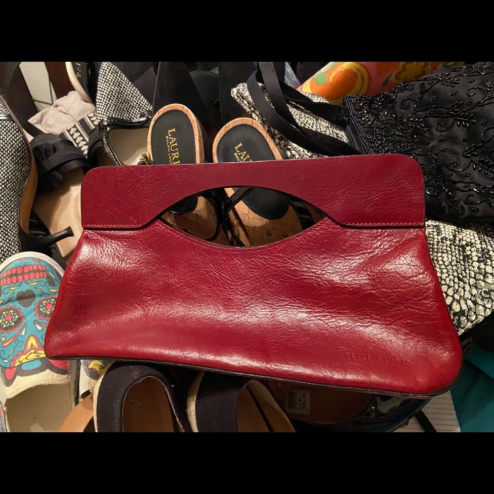 Leather clutch